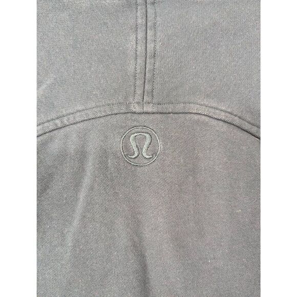 Lululemon Sweatshirt women's size 2 dark teal turtleneck cowl neck pockets - Picture 6 of 7
